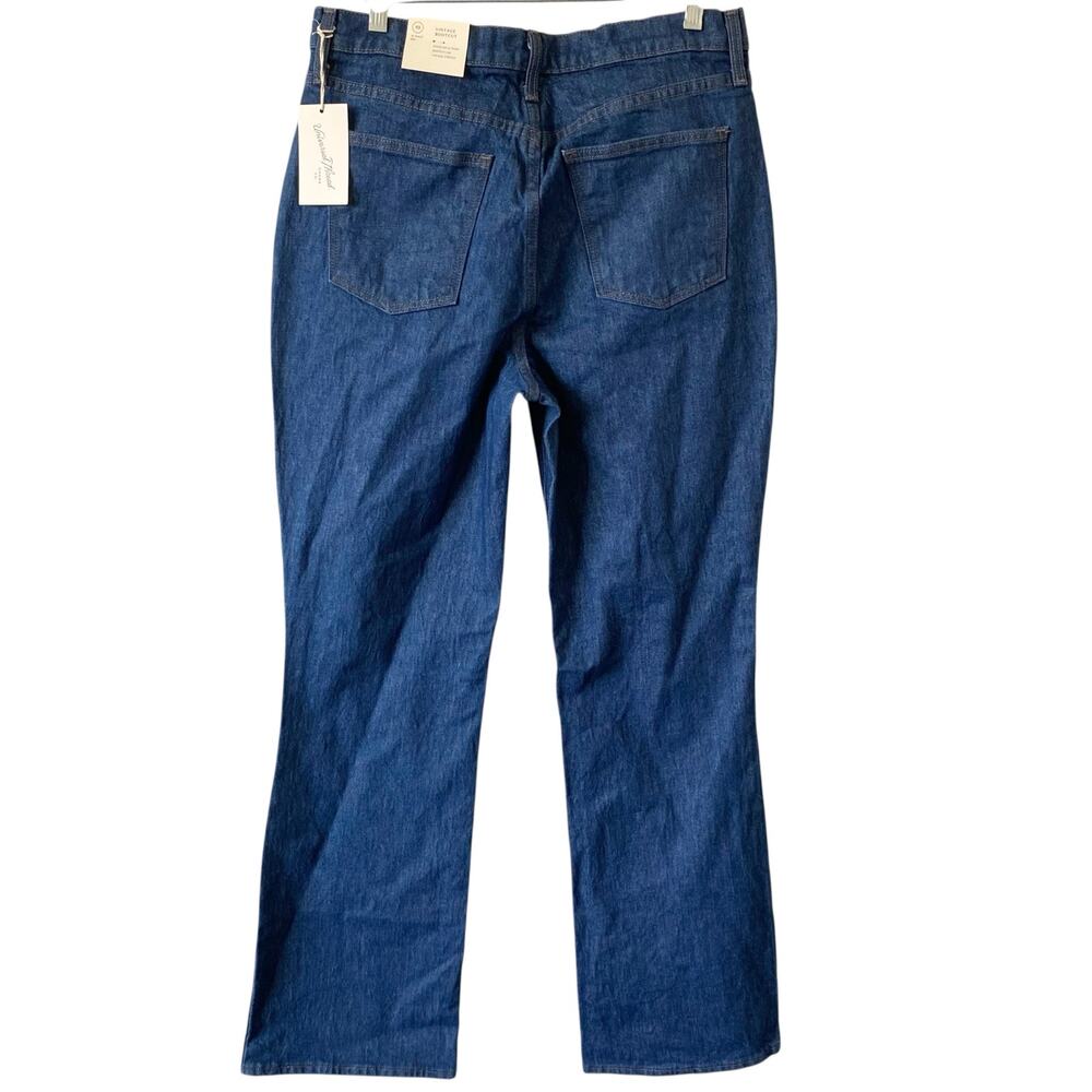 NEW UNIVERSAL THREAD Vintage Bootcut Jeans Dark Blue Wash Size 12 Stretch - Picture 3 of 6